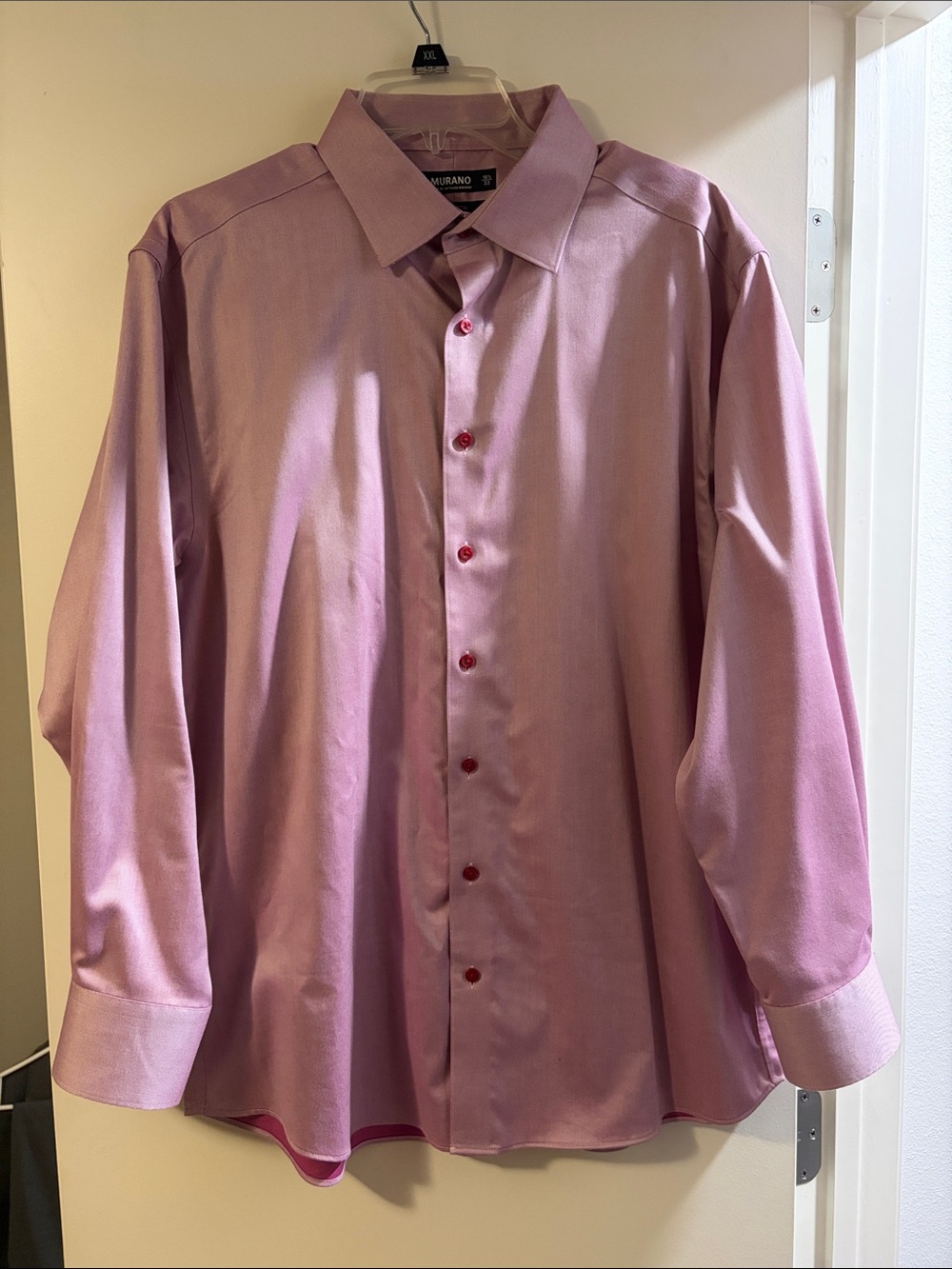 Murano Men’s Purple Button Up Dress Shirt, Size 16 1/2 - 33